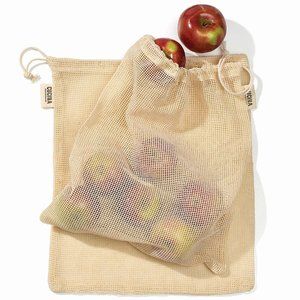 Cucina Khaki Mesh Reusable Duo Set Produce Bag